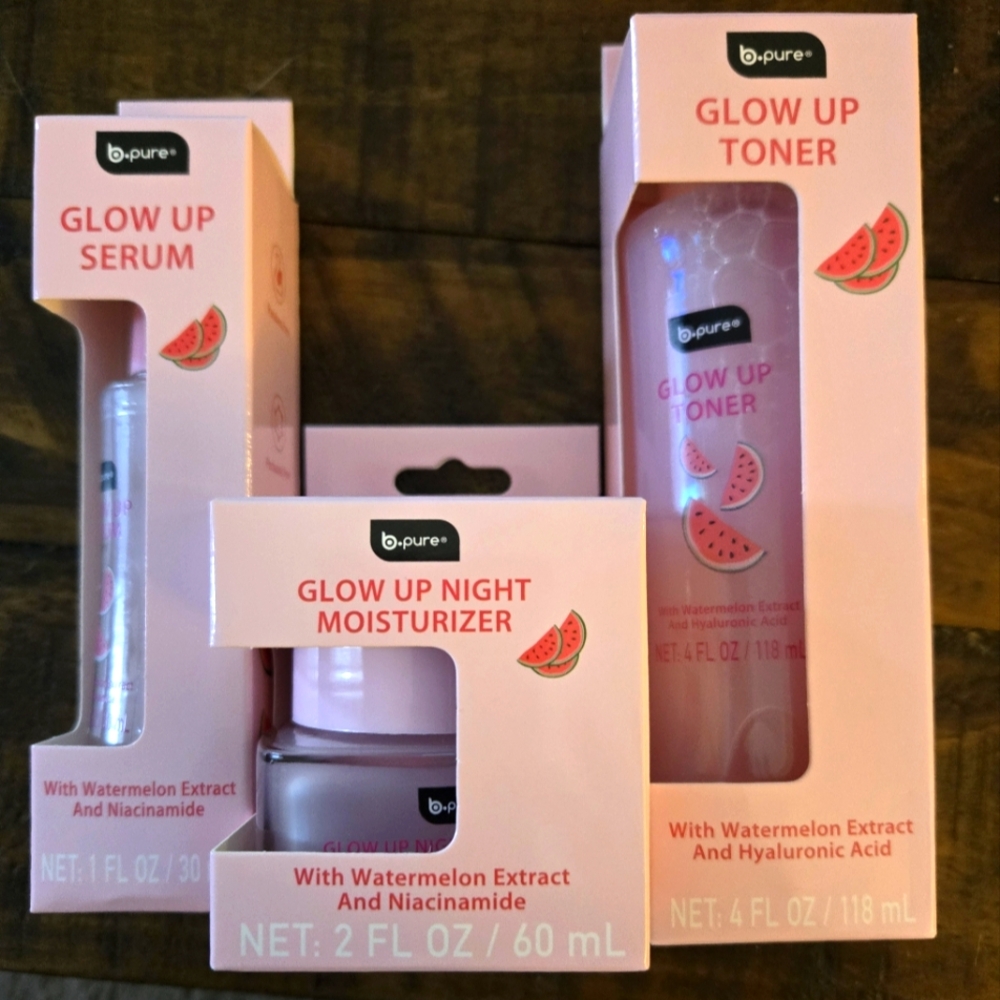 B-Pure Glow Up Skincare Set with Watermelon Extract